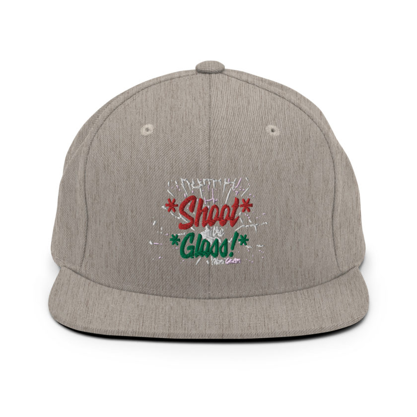 *Shoot* the *glass!* -Hans Gruber, Die Hard Snapback Hat - Image 19