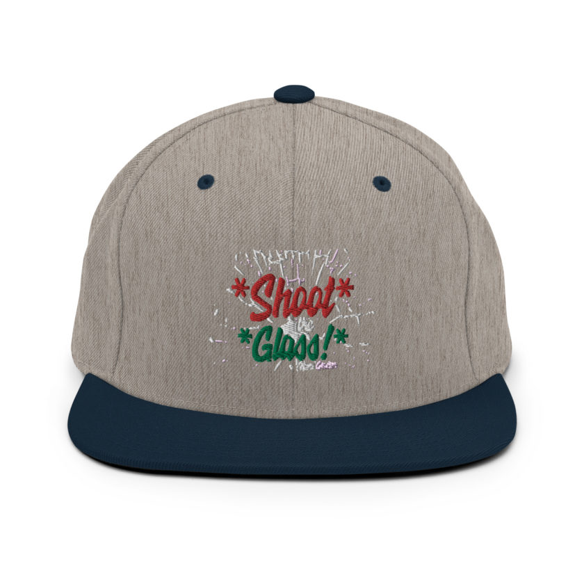*Shoot* the *glass!* -Hans Gruber, Die Hard Snapback Hat - Image 17