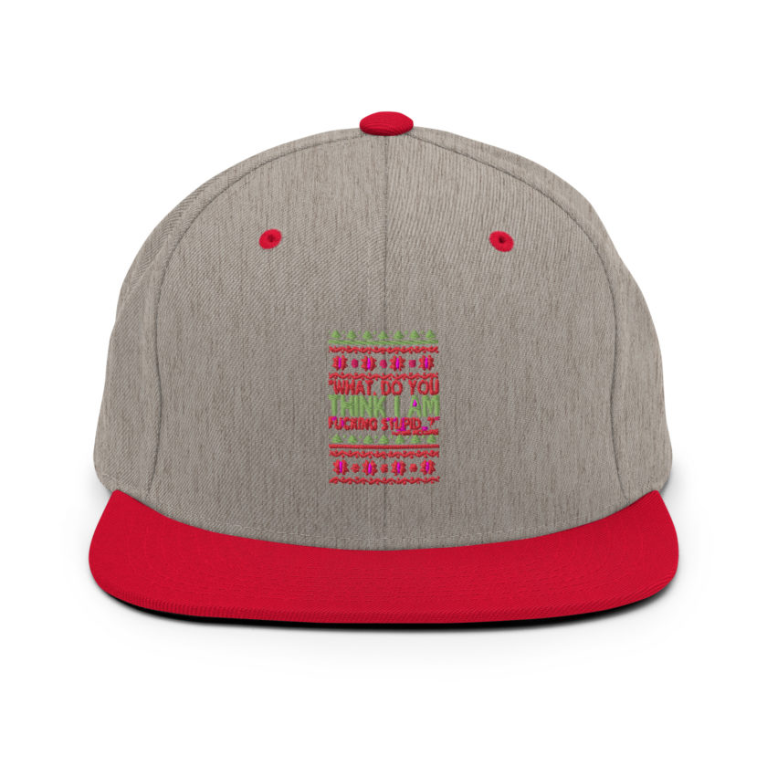 What, do you think I am fucking stupid...? -John Mcclane, Die Hard Snapback Hat - Image 18