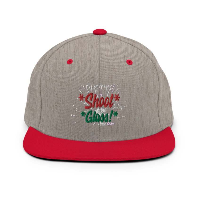 *Shoot* the *glass!* -Hans Gruber, Die Hard Snapback Hat - Image 18
