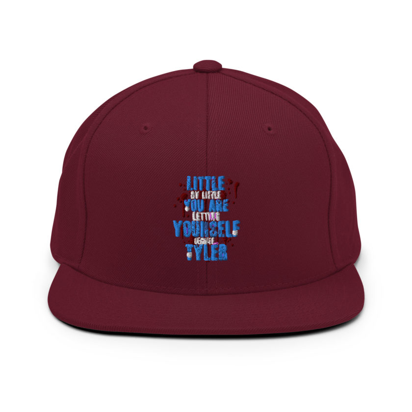 Little by little you are letting yourself become...Tyler Durden - Fight Club  Snapback Hat - Image 8
