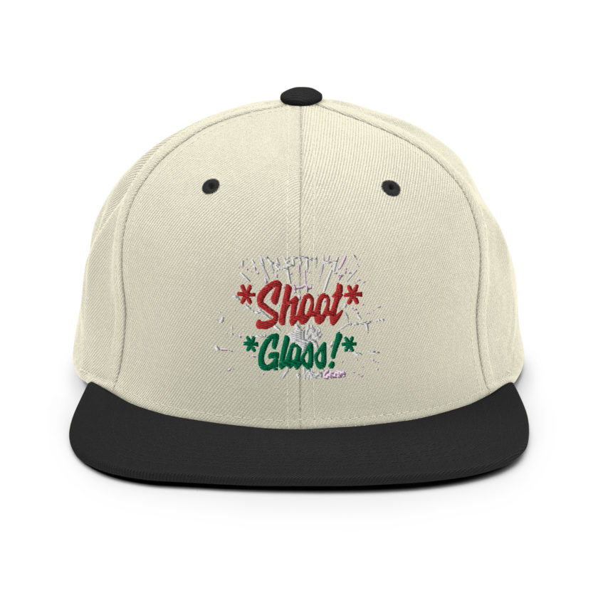*Shoot* the *glass!* -Hans Gruber, Die Hard Snapback Hat - Image 20