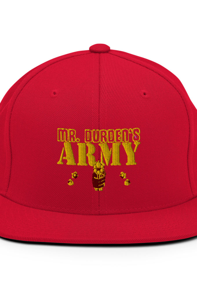 Mr. Durden's Army -Fight Club Snapback Hat