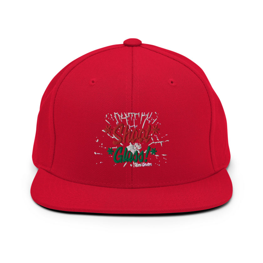 *Shoot* the *glass!* -Hans Gruber, Die Hard Snapback Hat - Image 12