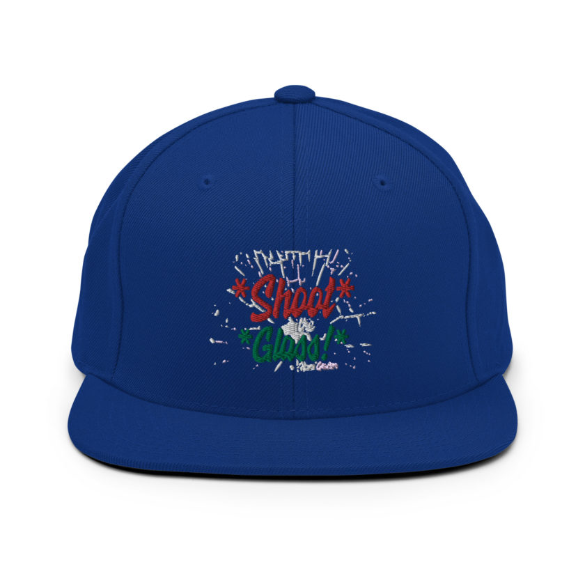*Shoot* the *glass!* -Hans Gruber, Die Hard Snapback Hat - Image 8