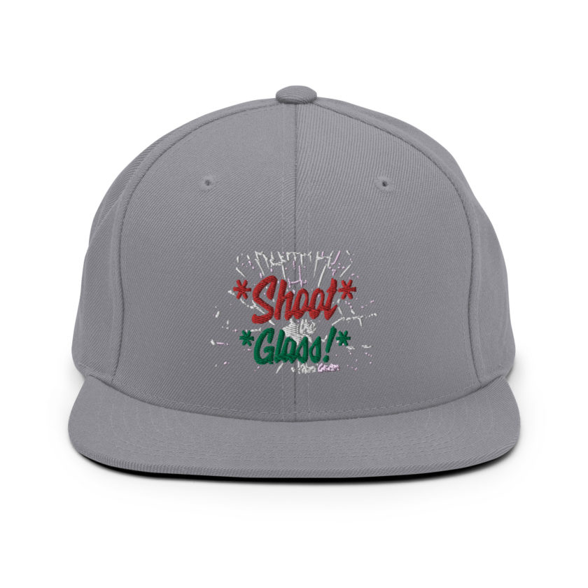 *Shoot* the *glass!* -Hans Gruber, Die Hard Snapback Hat - Image 15