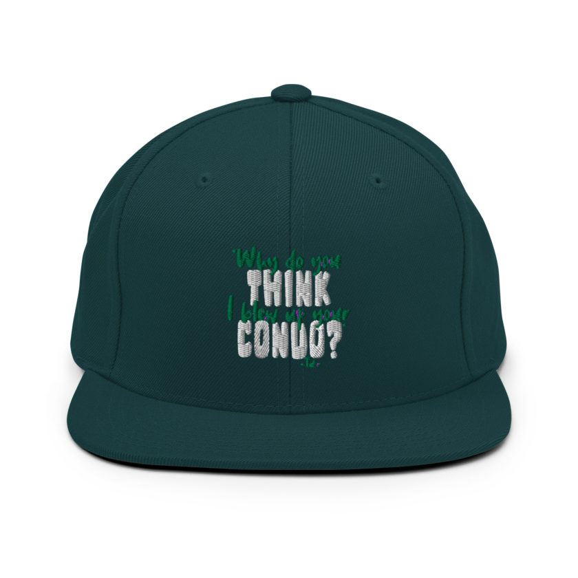 Why do you think I blew up your condo? -Tyler Durden, Fight Club Snapback Hat - Image 11