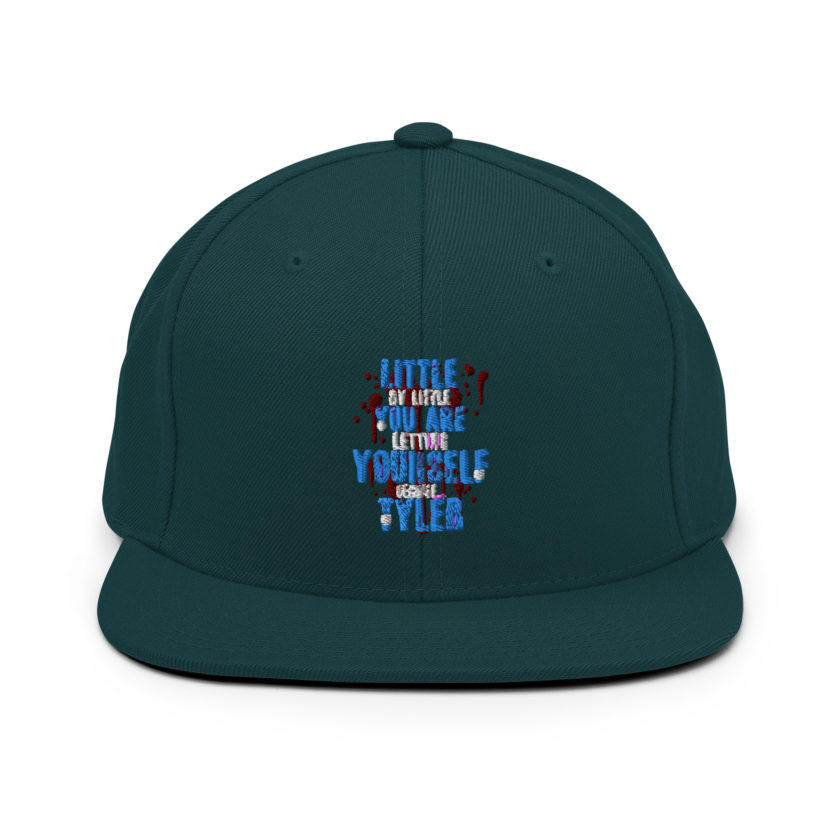Little by little you are letting yourself become...Tyler Durden - Fight Club  Snapback Hat - Image 12