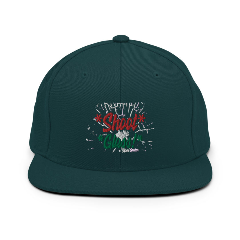 *Shoot* the *glass!* -Hans Gruber, Die Hard Snapback Hat - Image 11