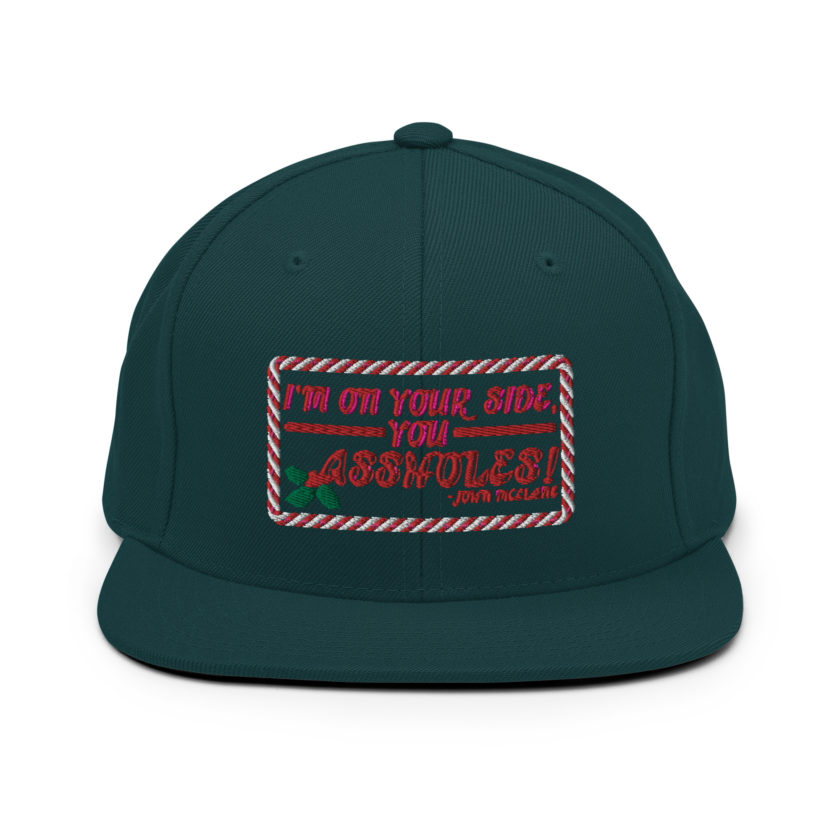I'm on your side, you assholes! -John Mcclane, Die Hard Snapback Hat - Image 12