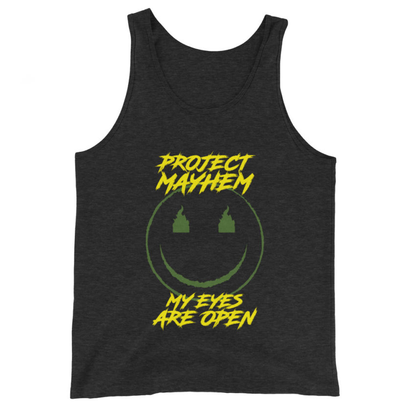 Project Mayhem My Eyes Are Open  -Fight Club Unisex Tank Top - Image 5