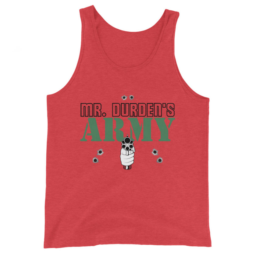 Mr. Durden's Army -Fight Club Unisex Tank Top - Image 4