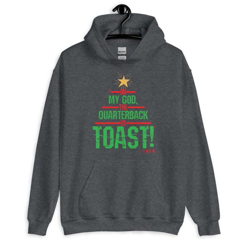 Oh my god, the quarterback IS toast! -Theo, Die Hard Unisex Hoodie - Image 4