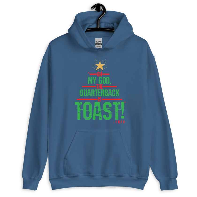 Oh my god, the quarterback IS toast! -Theo, Die Hard Unisex Hoodie - Image 5
