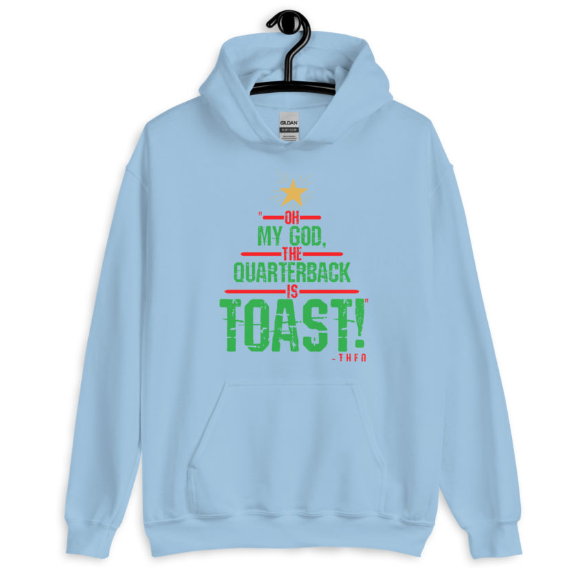 Oh my god, the quarterback IS toast! -Theo, Die Hard Unisex Hoodie - Image 7