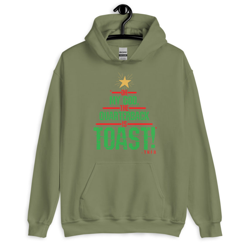 Oh my god, the quarterback IS toast! -Theo, Die Hard Unisex Hoodie - Image 6