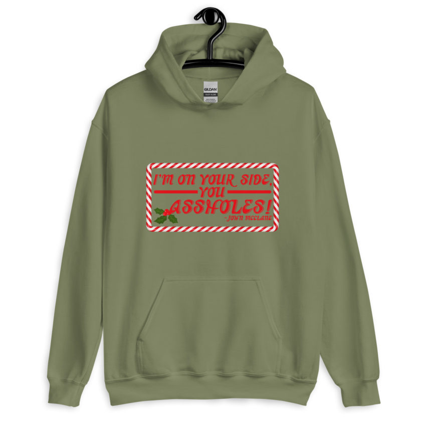 I'm on your side, you assholes! -John Mcclane, Die Hard Unisex Hoodie - Image 8