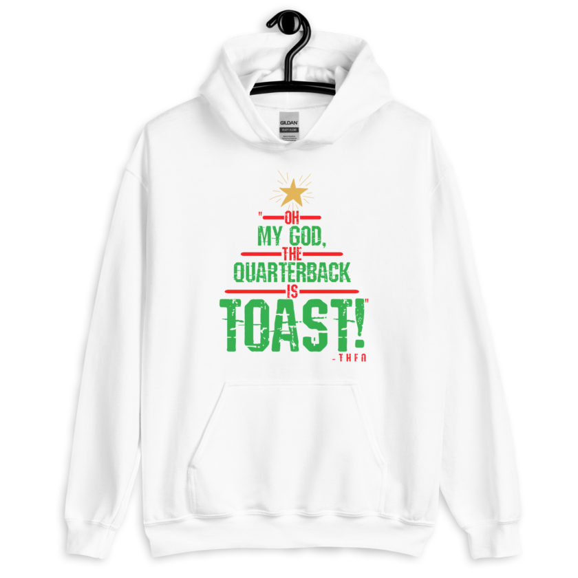 Oh my god, the quarterback IS toast! -Theo, Die Hard Unisex Hoodie - Image 9