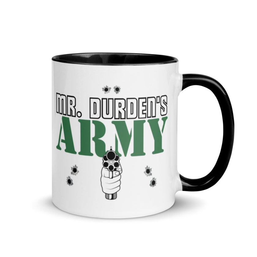 Mr. Durden's Army -Fight Club Mug with Color Inside - Image 2