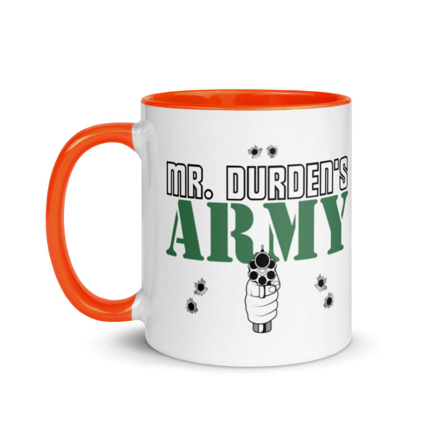 Mr. Durden's Army -Fight Club Mug with Color Inside - Image 9