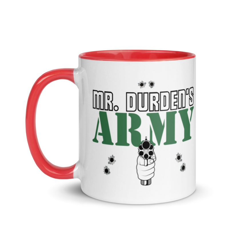 Mr. Durden's Army -Fight Club Mug with Color Inside - Image 6