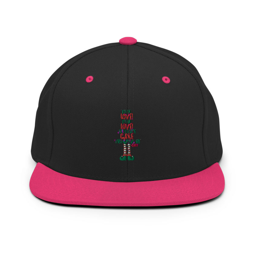 I’m in love! I’m in love! And I don’t care who knows it! Buddy the elf, elf Snapback Hat - Image 5