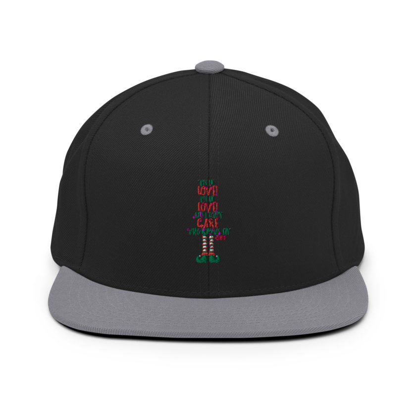 I’m in love! I’m in love! And I don’t care who knows it! Buddy the elf, elf Snapback Hat - Image 7
