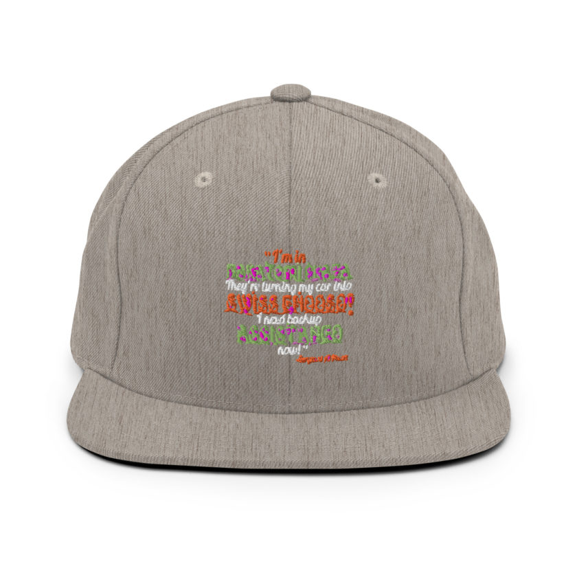 I'm in Nakatomi Plaza. They're turning my car into Swiss cheese! I need backup assistance now! Sergeant Al Powel, Die Hard Snapback Hat - Image 19