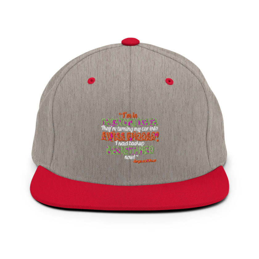 I'm in Nakatomi Plaza. They're turning my car into Swiss cheese! I need backup assistance now! Sergeant Al Powel, Die Hard Snapback Hat - Image 18