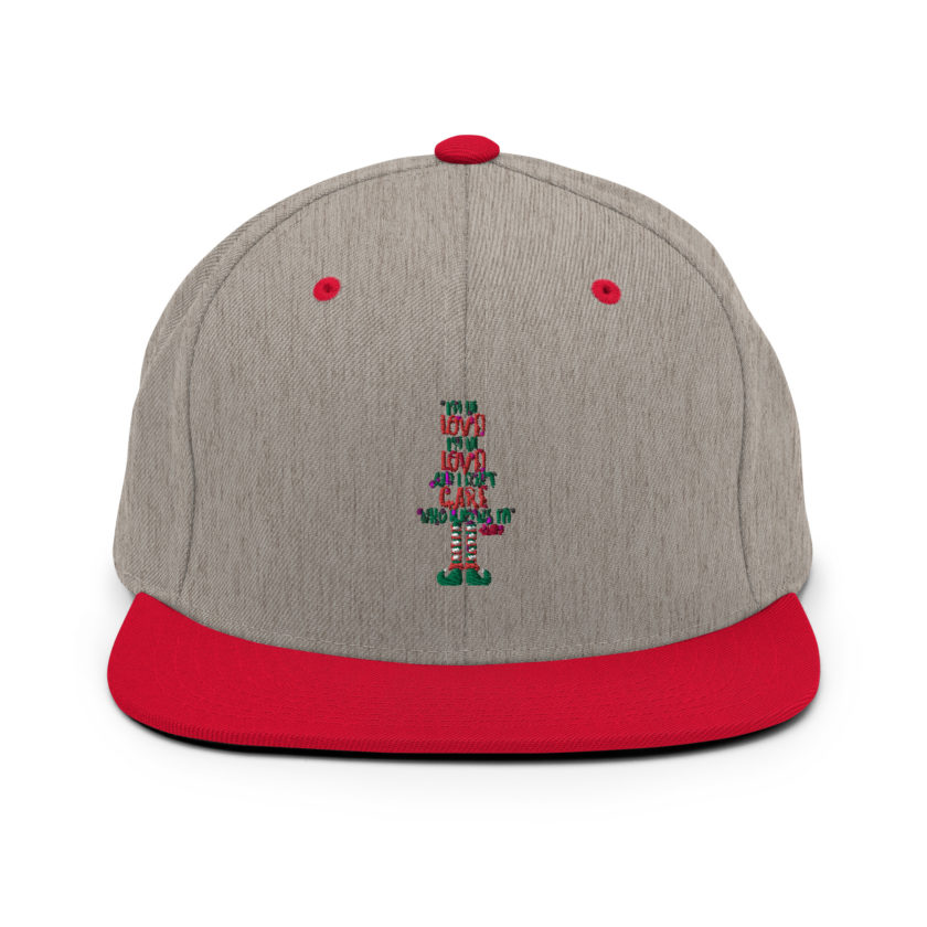 I’m in love! I’m in love! And I don’t care who knows it! Buddy the elf, elf Snapback Hat - Image 18