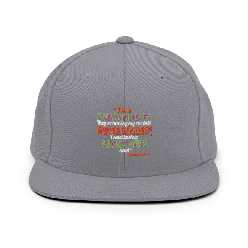 I'm in Nakatomi Plaza. They're turning my car into Swiss cheese! I need backup assistance now! Sergeant Al Powel, Die Hard Snapback Hat - Image 15