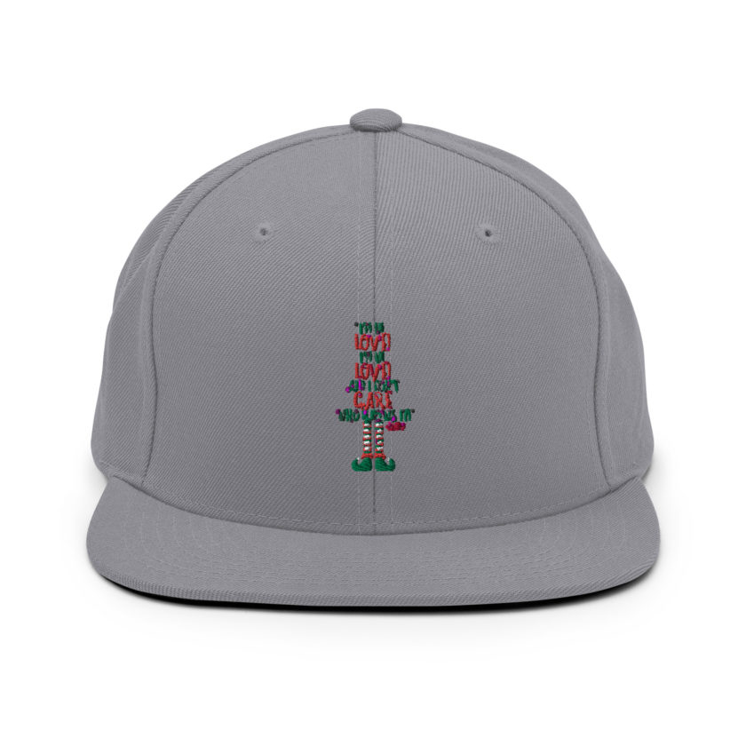 I’m in love! I’m in love! And I don’t care who knows it! Buddy the elf, elf Snapback Hat - Image 15