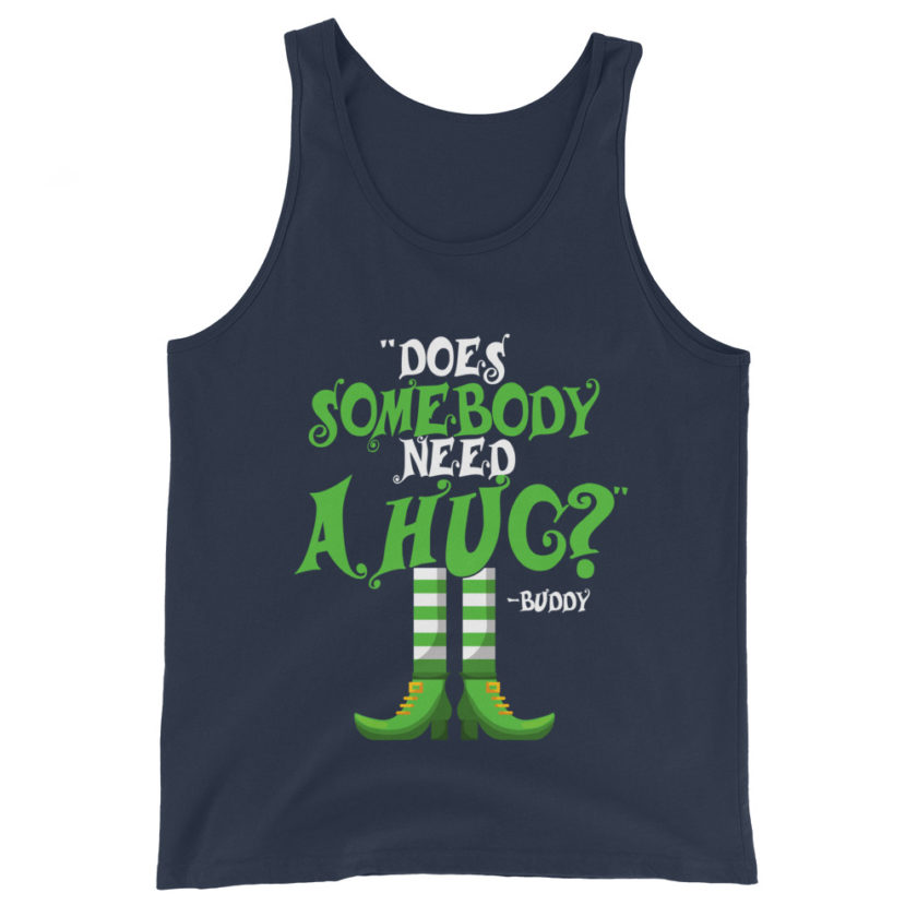Does somebody need a hug? Buddy the Elf, Elf Unisex Tank Top - Image 3