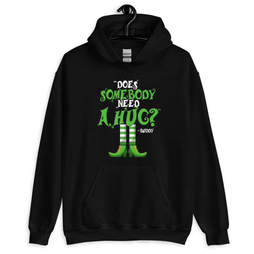 Does somebody need a hug? Buddy the Elf, Elf Unisex Hoodie - Image 2