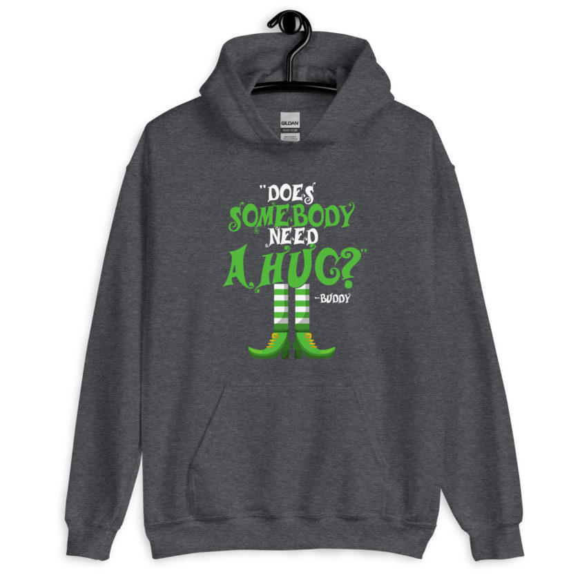 Does somebody need a hug? Buddy the Elf, Elf Unisex Hoodie - Image 4