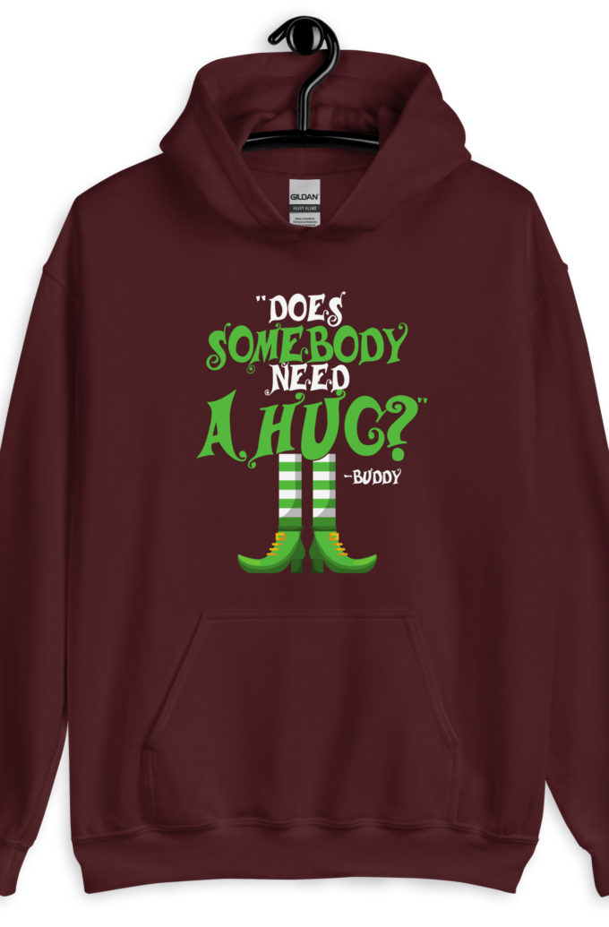 Does somebody need a hug? Buddy the Elf, Elf Unisex Hoodie