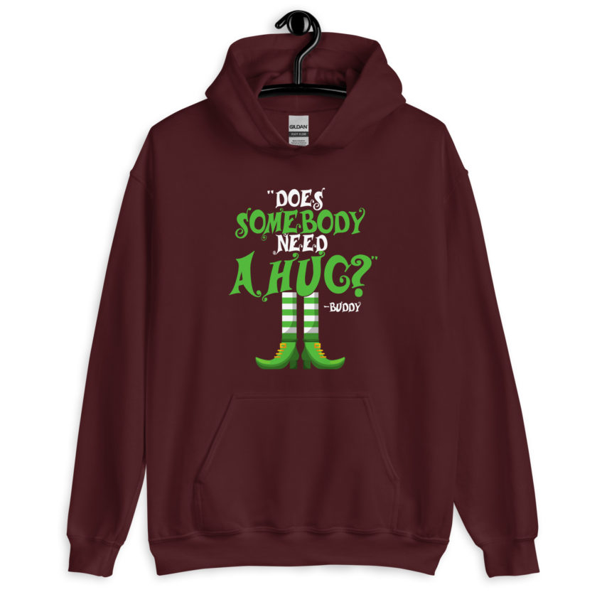 Does somebody need a hug? Buddy the Elf, Elf Unisex Hoodie