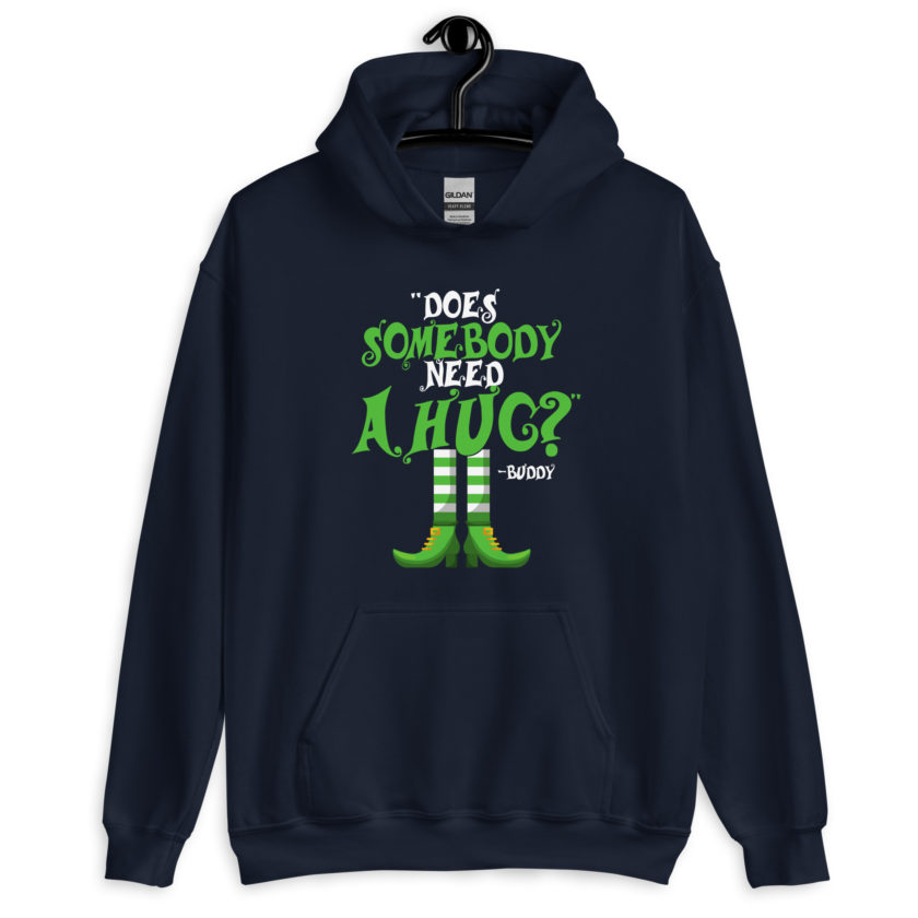 Does somebody need a hug? Buddy the Elf, Elf Unisex Hoodie - Image 3