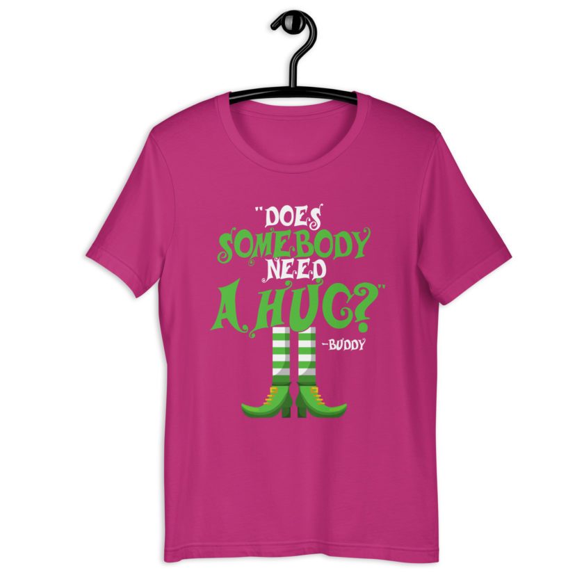 Does somebody need a hug? Buddy the Elf, Elf Unisex t-shirt - Image 7