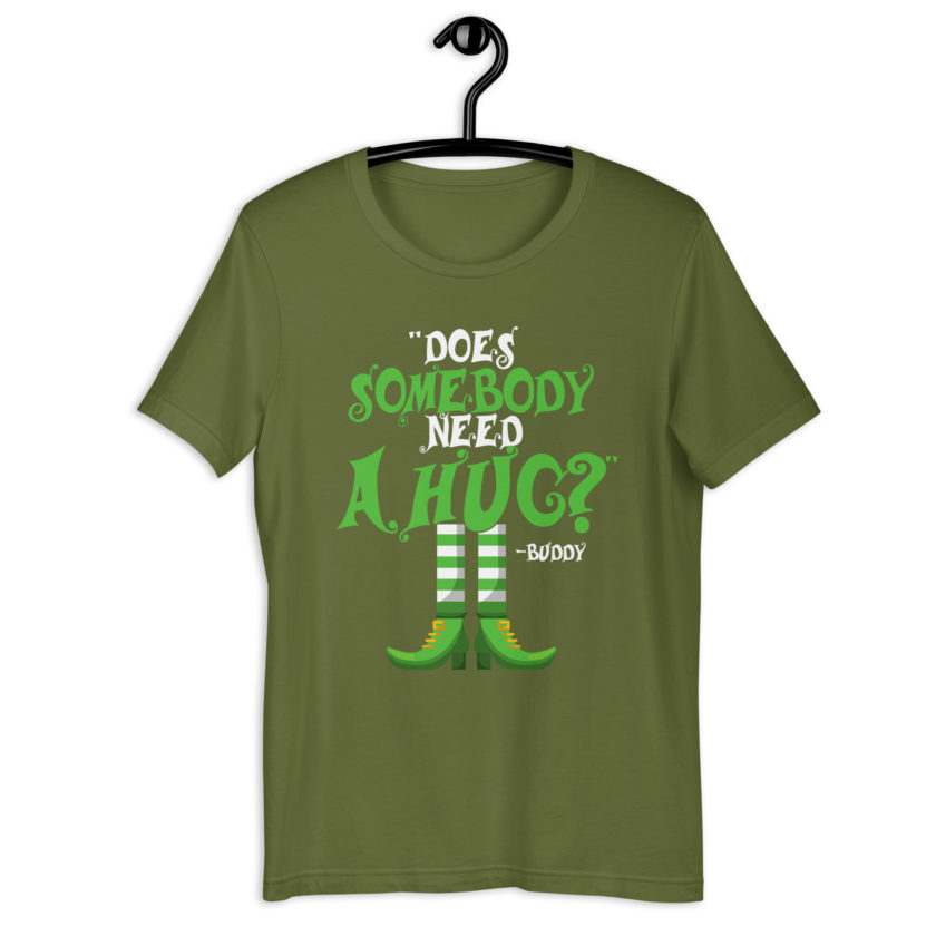 Does somebody need a hug? Buddy the Elf, Elf Unisex t-shirt - Image 9