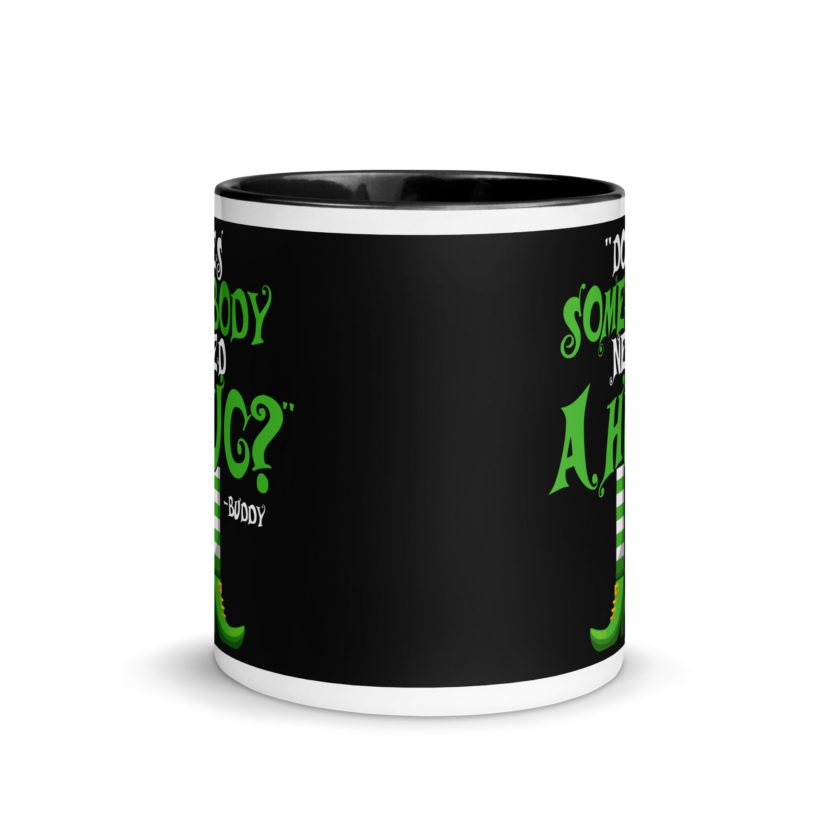 Does somebody need a hug? Buddy the Elf, Elf Mug with Color Inside - Image 3