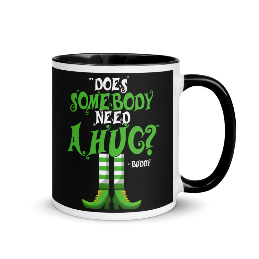 Does somebody need a hug? Buddy the Elf, Elf Mug with Color Inside - Image 2