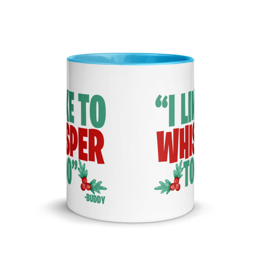 I like to whisper, too -Buddy the Elf, Elf Mug with Color Inside - Image 11