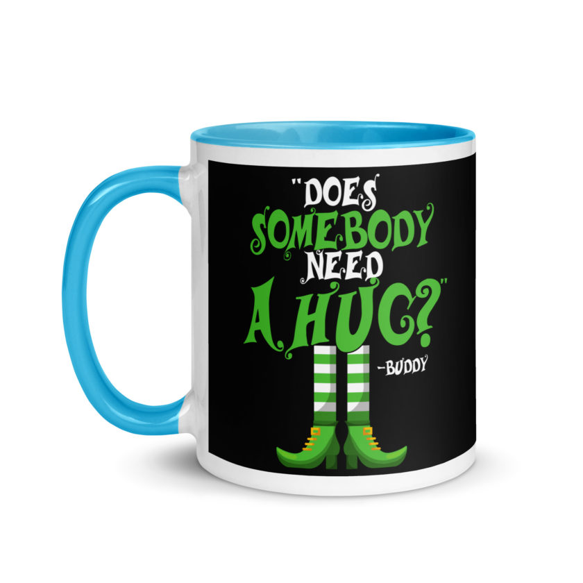 Does somebody need a hug? Buddy the Elf, Elf Mug with Color Inside - Image 12