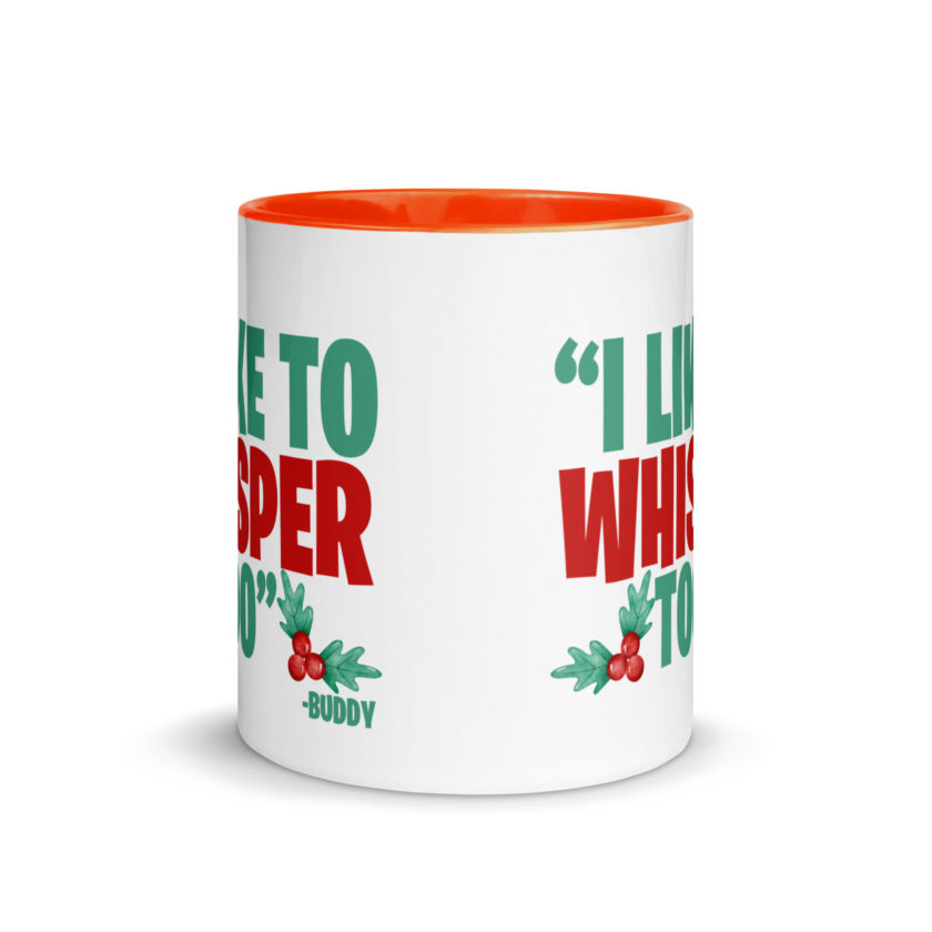 I like to whisper, too -Buddy the Elf, Elf Mug with Color Inside - Image 8