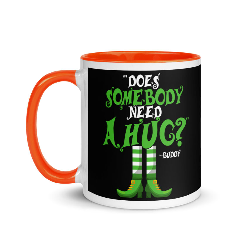 Does somebody need a hug? Buddy the Elf, Elf Mug with Color Inside - Image 9