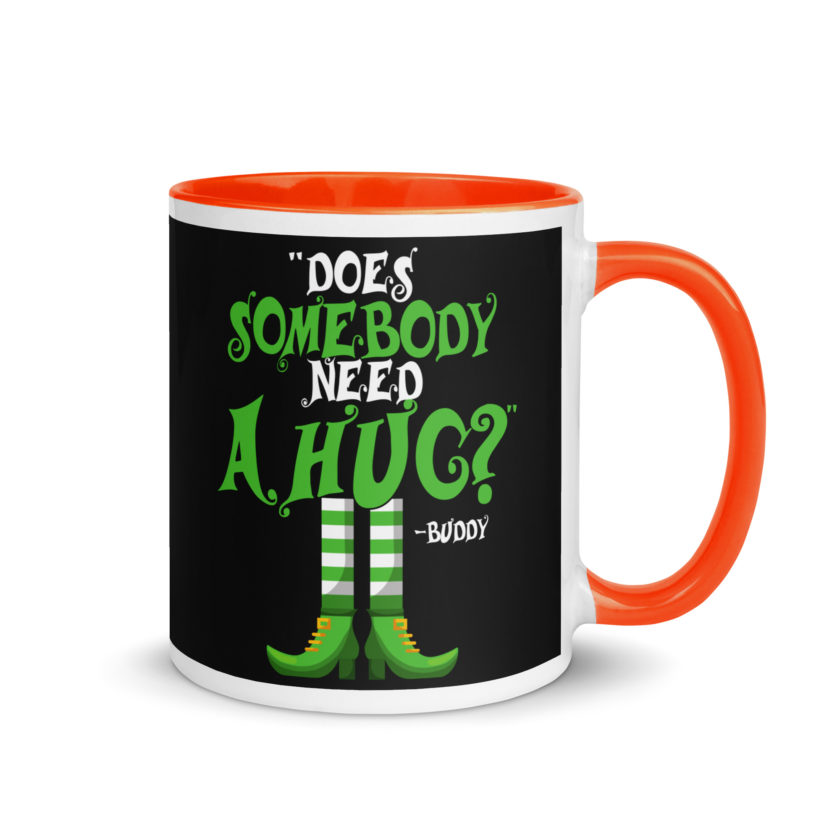 Does somebody need a hug? Buddy the Elf, Elf Mug with Color Inside - Image 7
