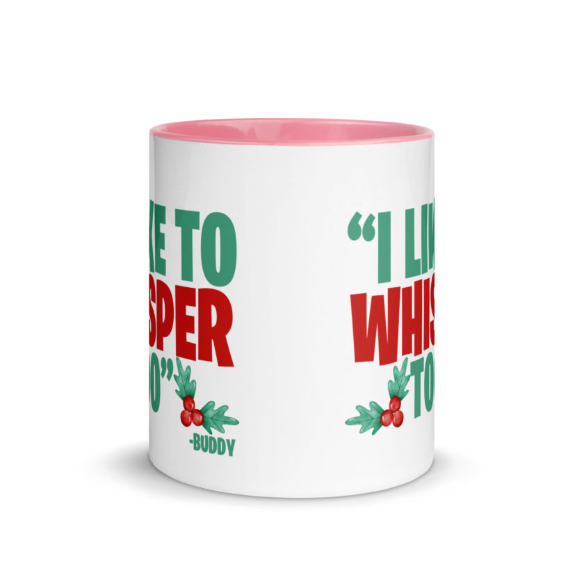 I like to whisper, too -Buddy the Elf, Elf Mug with Color Inside - Image 14