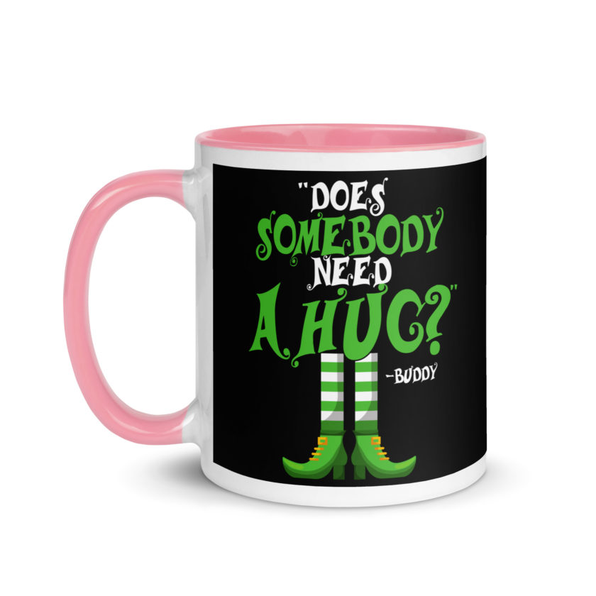 Does somebody need a hug? Buddy the Elf, Elf Mug with Color Inside - Image 15