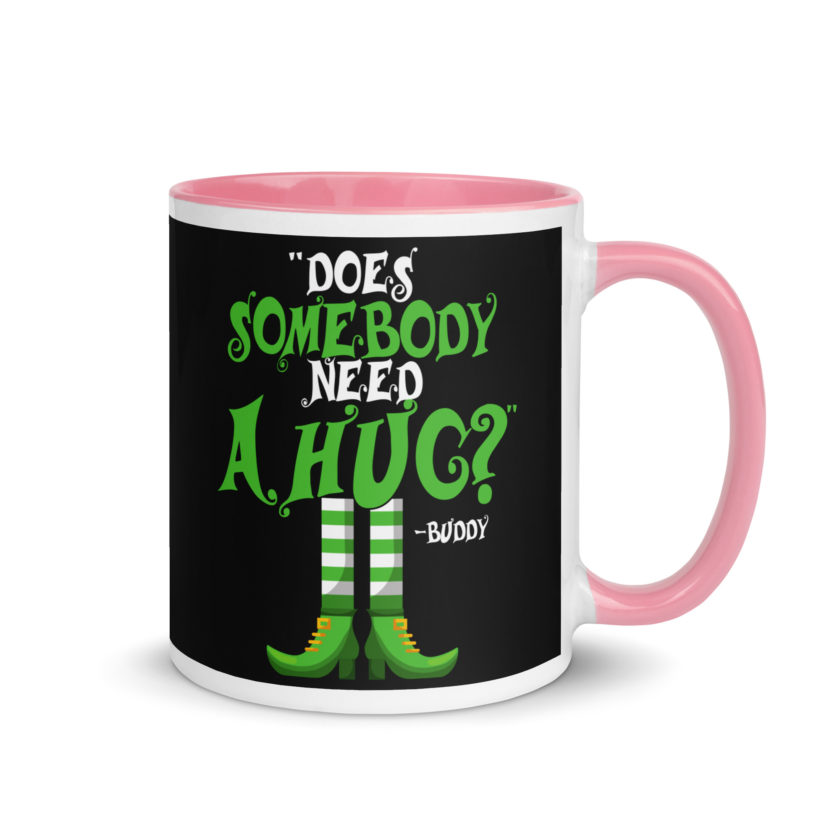 Does somebody need a hug? Buddy the Elf, Elf Mug with Color Inside - Image 13